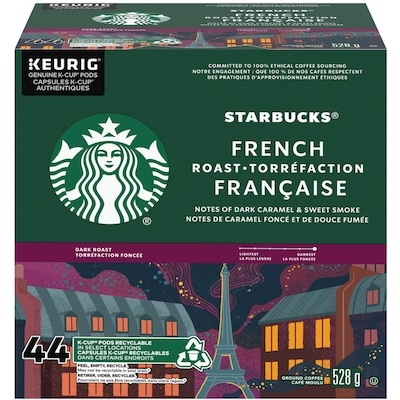 Starbucks Torréfaction Française Torréfaction Foncée Café K-Cup 44 paquet 528 g, 7,38 $/100g