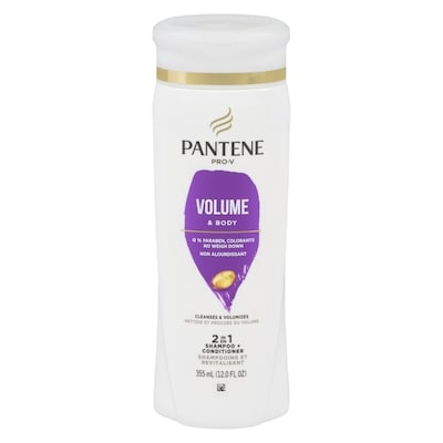 Pantene Shampooing et revitalisant 2 en 1 PRO-V Volume & Body 355 ml, 1,69 $/100ml
