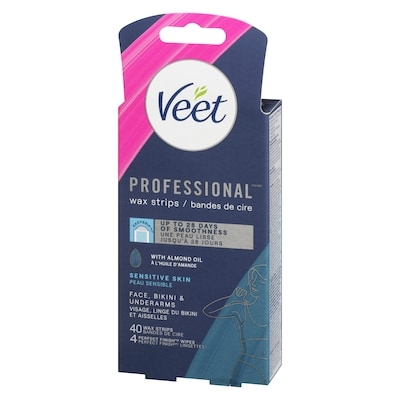 Bandelettes de cire Easy-Gel pour le visage, la ligne de maillot et la peau sensible sous les bra