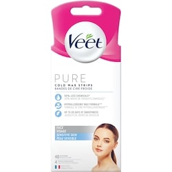 Pure™ Cold Wax Strips for Face 40ct