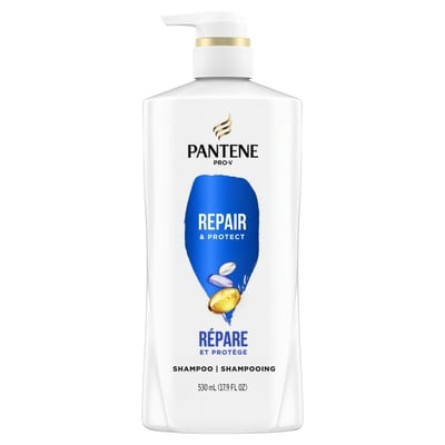 Pantene Shampoo, Repair and Protect for Damaged Hair, Color Safe, with pump 530 ml, $1.42/100ml