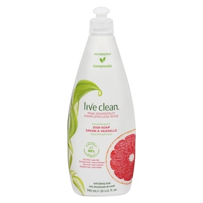 Live Clean Pink Grapefruit Dish Soap 740 ml, $0.94/100ml