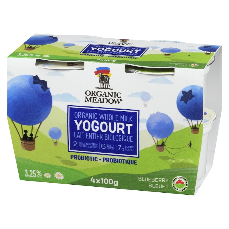 Yogourt Organic Whole Milk Blueberry 3.25% M.F.