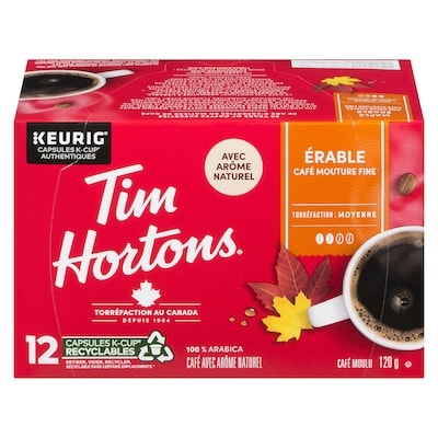 Tim Hortons K-cup Capsules Torréfaction moyenne érable 12 ea, 1,17 $/1ch