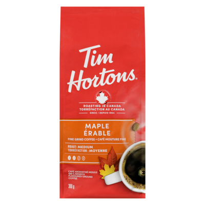 Tim Hortons Fine Grind Coffee Maple Roast Medium 300 g, $5.00/100g