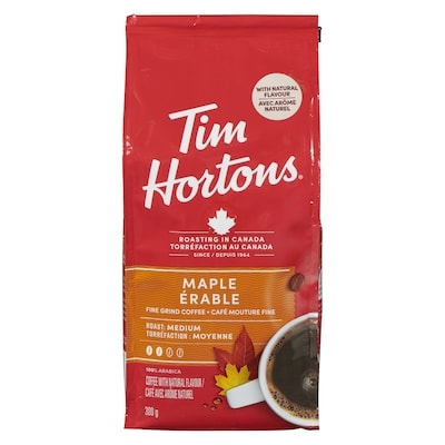 Tim Hortons Café mouture fine érable torréfaction moyenne 300 g, 5,00 $/100g