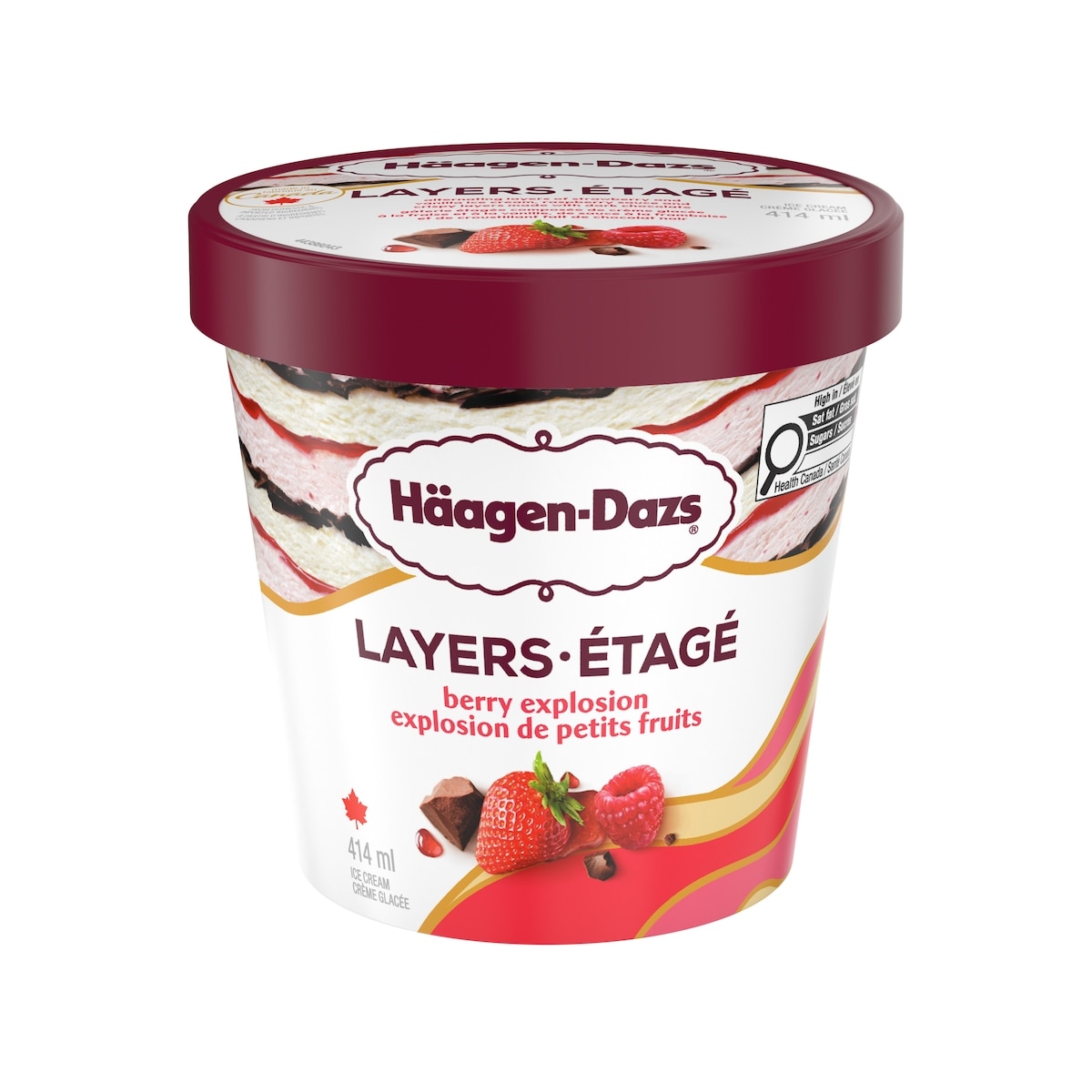 Haagen Dazs Layers Berry Explosion Ice Cream 414 ml, $1.69/100ml
