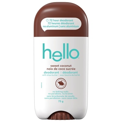 Hello Sweet Coconut Aluminum Free Deodorant for Women and Men 73 g, $13.68/100g