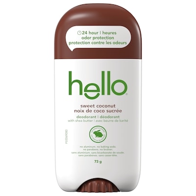 Hello Déodorant sans aluminium homme/femme, noix de coco sucrée 73 g, 10,96 $/100g