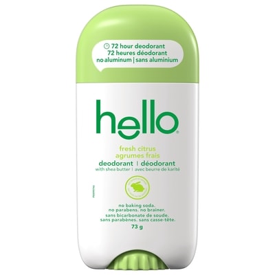 Hello Fresh Citrus Aluminum Free Deodorant for Women and Men 73 g, $10.95/100g