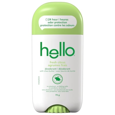 Hello Déodorant Fresh Citrus sans aluminium homme/femme 73 g, 10,96 $/100g