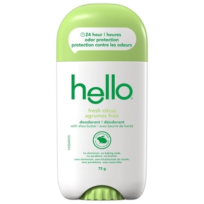 Hello Déodorant sans aluminium hello agrumes frais pour femmes et hommes, 73 g 73 g, 13,68 $/100g