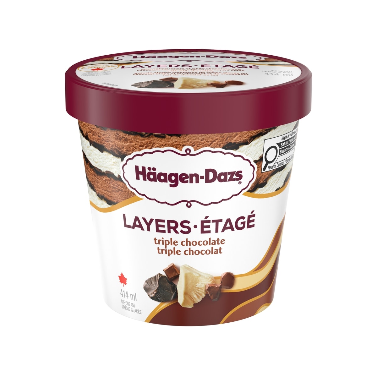 Haagen Dazs Layers Triple Chocolate Ice Cream 414 ml, $1.69/100ml