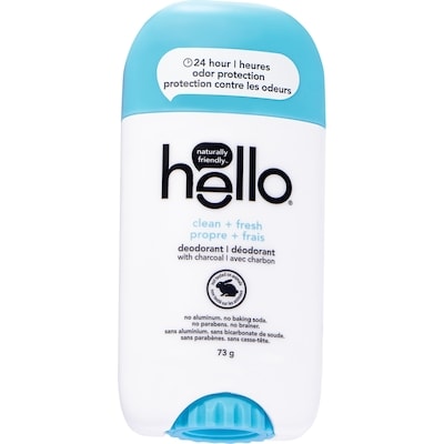 Hello Clean + Fresh Aluminum Free Deodorant with Charcoal 73 g, $10.96/100g