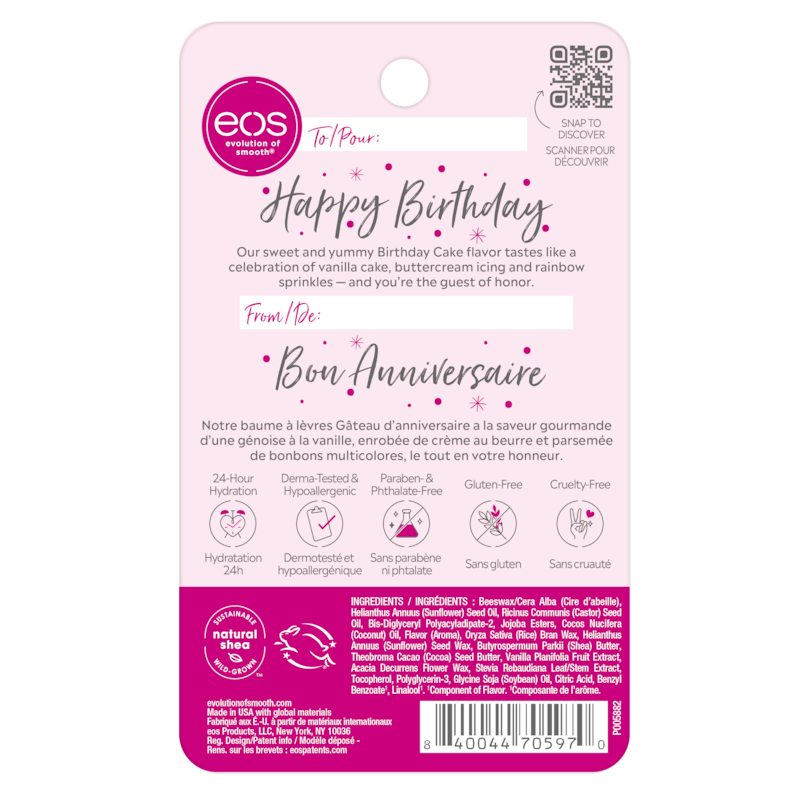 Super Soft Shea Lip Balm, Birthday Cake