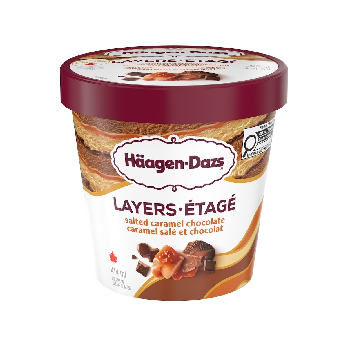 Haagen Dazs Layers Salted Caramel Chocolate Ice Cream 414 ml, $1.69/100ml