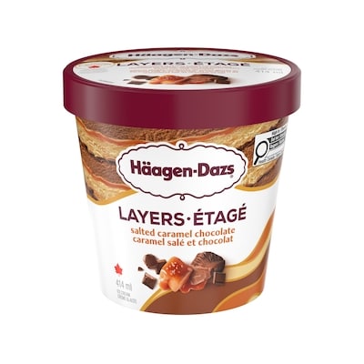 Häagen-Dazs Crème glacée étagée au caramel salé et au chocolat 414 ml, 1,69 $/100ml