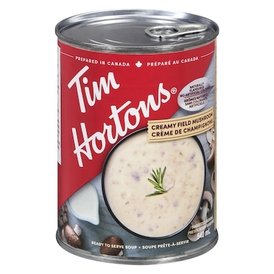 Tim Hortons Soupe prête-à-servir crème de champignons 540 ml, 8,31 $/100ml
