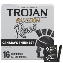 Trojan Bareskin Raw Latex Condoms Value Pack 16 ea, $1.44/1ea