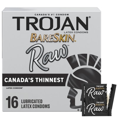 Trojan Bareskin Raw Latex Condoms Value Pack 16 ea, $1.50/1ea