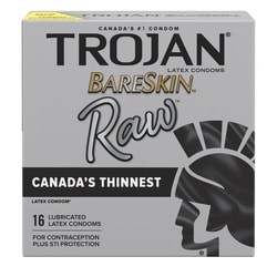 Trojan Bareskin raw condoms latex format économique 16 ea, 1,56 $/1ch