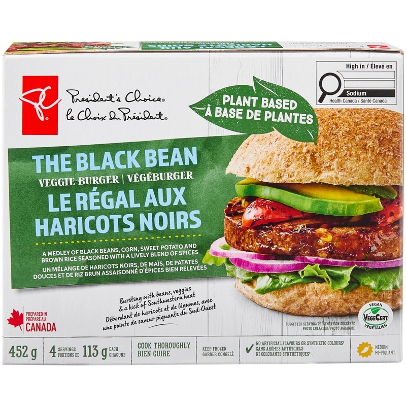 President's Choice Plant Based Black Bean, Corn and Sweet Potato