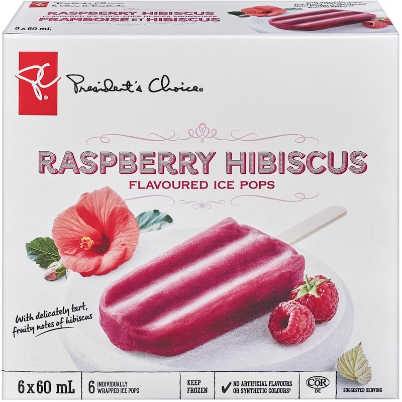 Raspberry Hibiscus Flavoured Ice Pops
