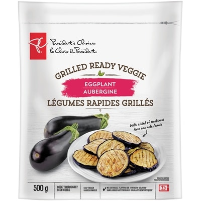 le Choix du Président Aubergines – légumes rapides grillés 500 g, 1,00 $/100g