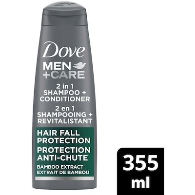 Dove Men+Care  Hair Fall Protection 2-In-1 Shampoo And Conditioner 355 ml, $2.05/100ml
