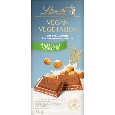 Lindt Vegan Hazelnut Chocolate Bar 100 g, $8.49/100g
