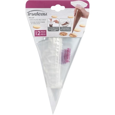 Trudeau Pro.Zip Choco Melt Bags 12'', 12 Per Box 1 ea, $7.00/1ea