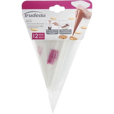 Trudeau Poches chocolat Pro.Zip 30cm, ensemble de 12 1 ea, 8,00 $/1ch