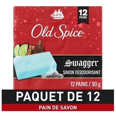 Old Spice Pain de savon Swagger, 12 pains 90 g, 12,69 $/100g
