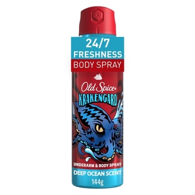 Old Spice Aluminum Free Body Spray for Men, Krakengard 144 g, $6.94/100g