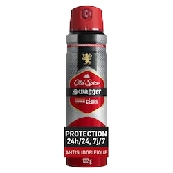 Old Spice Antisudorifique et désodorisant pour hommes, invisible en aérosol, Stronger Swagger 122 g, 6,15 $/100g