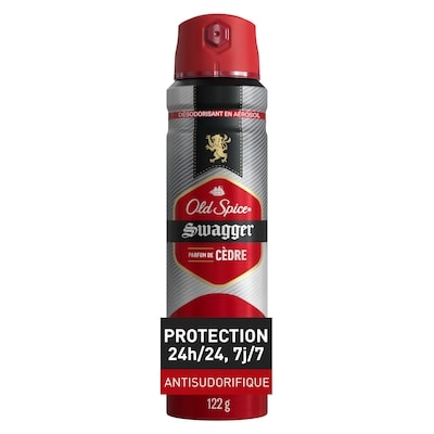 Old Spice Antisudorifique et désodorisant pour hommes, invisible en aérosol, Stronger Swagger 122 g, 6,56 $/100g