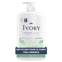 Ivoire Nettoyant pour le corps doux non parfum 1035 ml, 0,64 $/100ml