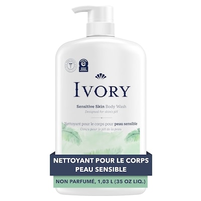 Ivoire Nettoyant pour le corps doux non parfum 1035 ml, 0,97 $/100ml