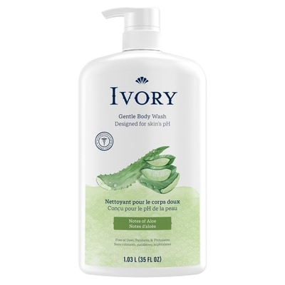 Ivoire Nettoyant pour le corps Doux, Notes d’aloès 1035 ml, 0,72 $/100ml