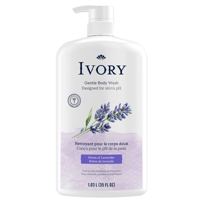 Ivoire Nettoyant pour le corps Doux, Notes de lavande , 1035 ml, 0,72 $/100ml