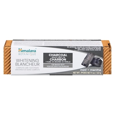Himalaya Herbals Whitening Charcoal + Black Seed Oil Mint Complete Care Toothpaste 113 g, $6.63/100g