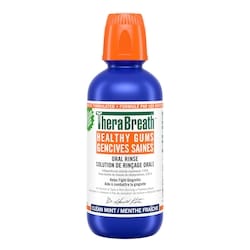 TheraBreath Oral Rinse Healthy Gums Clean Mint 473 ml, $2.54/100ml