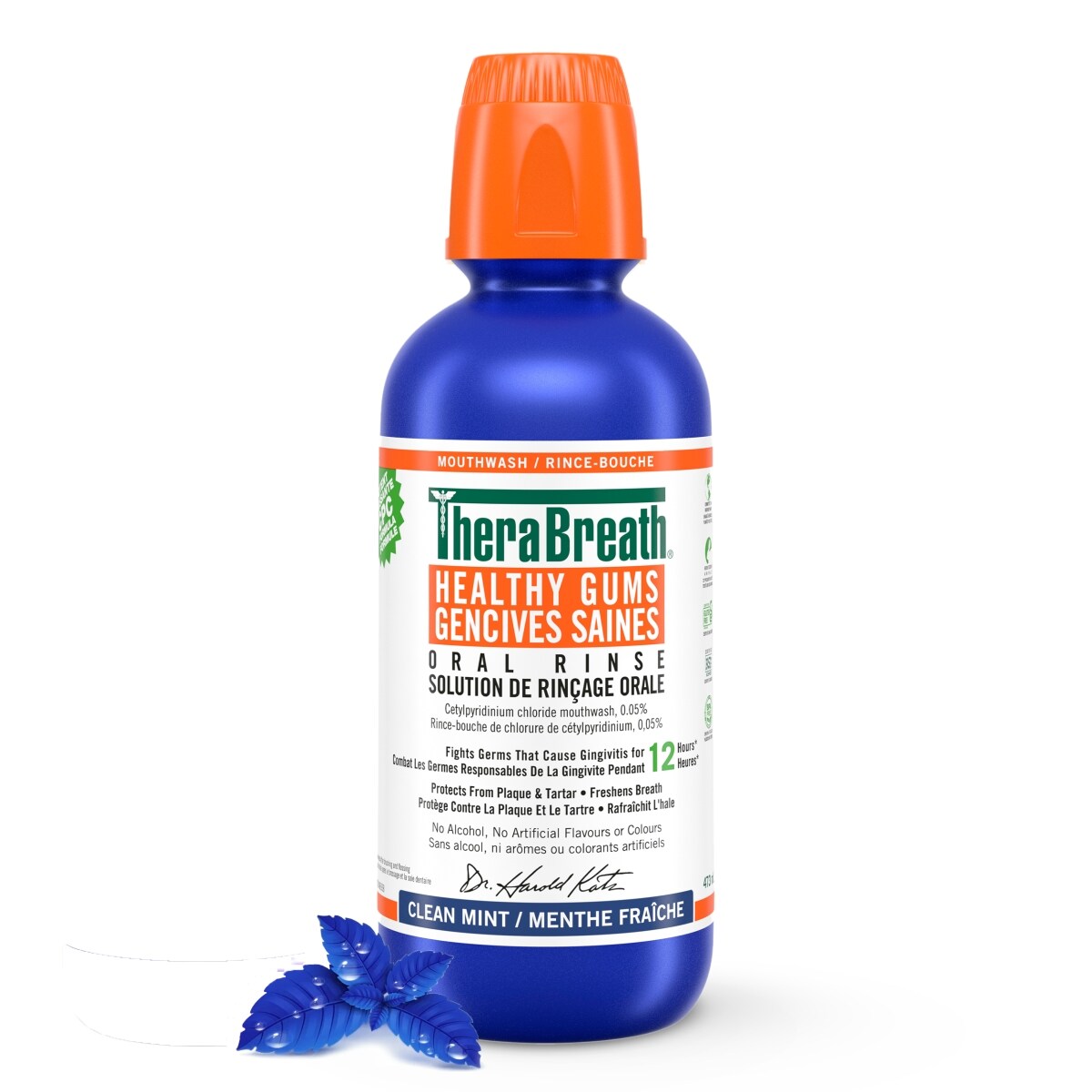 TheraBreath Solution de rinçage orale gencives saines menthe fraîche 473 ml, 3,17 $/100ml
