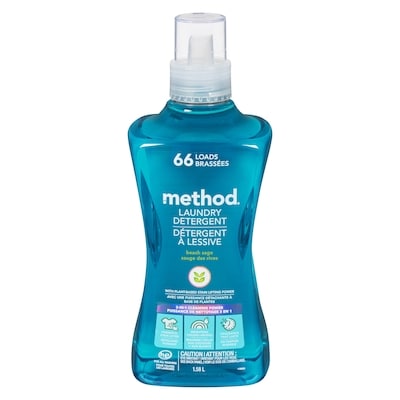 Method Détergent à lessive sauge des rives 1.6 l, 1,31 $/100ml