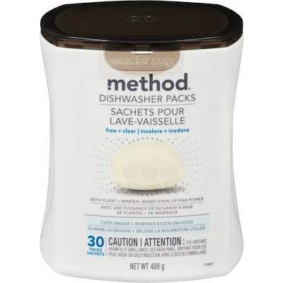 Method Dishwasher Detergent Free n Clear 30 ea, $0.47/1ea
