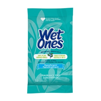 Wet Ones Serviettes biodégradables pour les mains 12 ea, 0,36 $/1ch