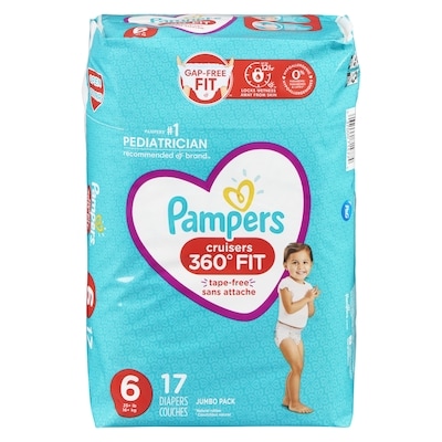 Pampers Cruisers 360 Diapers Size 6 17 Count 17 ea, $1.06/1ea