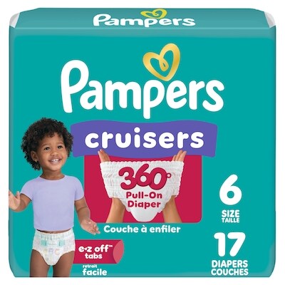 Pampers Couches Cruisers 360°, taille 6, 17 unités 17 ea, 1,06 $/1ch