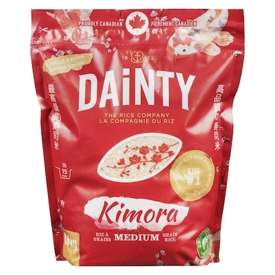 Riz Dainty Kimora Riz Calrose 1.6 kg, 0,94 $/100g