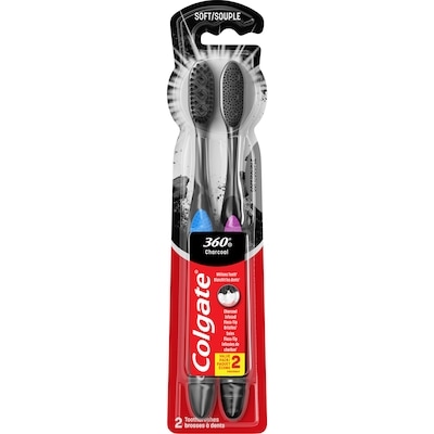Colgate 360 Charcoal Toothbrush, Soft 2 ea, $6.00/1ea